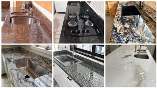 50 Kitchen Countertop Granite Design  Kitchen Granite Design  Granite Kitchen Design  2023 [upl. by Acitel]