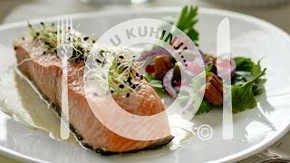 Losos sa sosom od kapra  How to make salmon with caper sauce [upl. by Sonafets469]