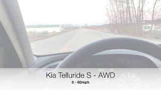 Kia Telluride S  AWD 060mph [upl. by Thomson]