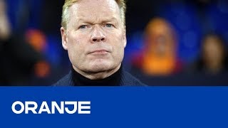 ORANJE  Koeman quotOp het briefje stond hoe we het moesten doenquot [upl. by Joshia]