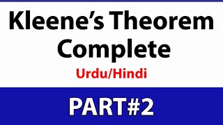 Kleenes Theorem part 2 with proof  Automata Theory  TOC  UrduHindi [upl. by Lamberto418]