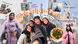 7 Day Girls Trip To PARIS vlog 🇫🇷✨ ft mridulsharmaa Manasimau AashiAdani [upl. by Antonietta]