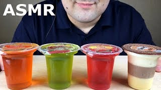 ASMR JELLY EATING Strawberry Chocolate Apple and Peach Mukbang NO TALKING [upl. by Guyer73]