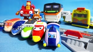 또봇 트레인 히어로 뽀로로 또봇 팽이 슈터 뚜뚜 장난감 Train Heroes Tobot Pororo toys [upl. by Armallas]