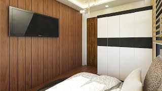 Tiny Bedroom Design For A 80sqm8x10 Small house design Minimal Concept Design 2021 youtubeShorts [upl. by Sandor689]