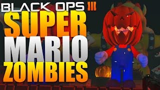 SUPER MARIO ZOMBIES inkl EASTER EGG  Super Mario Halloween  Black Ops 3 Custom Zombies PC [upl. by Porte66]