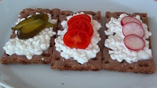 Cottage Cheese with Crispbread  Cottage Cheese Recipe [upl. by Amias]