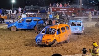 20210827 Hookstown Fair Demolition Derby H4 Minivan [upl. by Ojybbob]