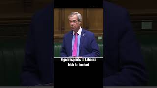 Nigel Farage responds to Labours October Budget  part 2 [upl. by Renba83]