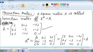 Hermitian and Skew Hermitian Matrices unit 1 [upl. by Mohl79]