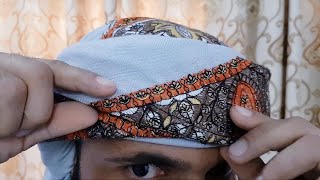 How to tie Yemeni Shemagh Desert style  Yemeni Shemagh [upl. by Aiciruam]