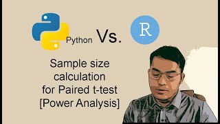 Python Vs R Power analysis to calculate sample size for Paired ttest [upl. by Arekat]