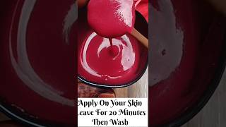 Beetroot Face Pack skincare trending viralvideo youtubeshorts rkbeautysecret [upl. by Eisler]