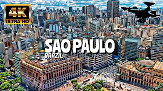 Sao Paulo Brazil In 4K By Drone  Amazing View Of Sao Paulo Brazil [upl. by Grannia774]