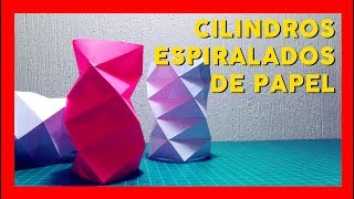 Cilindro Espiraldo de Papel ▶️ Del libro de Tomoko Fuse [upl. by Roose]