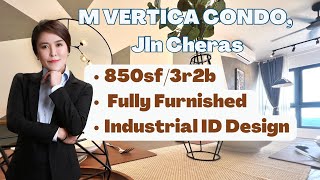 M Vertica CondoIndustrial Style3r2bFurnishedID DesignMRT LRTSunway Velocity CherasFor Sale [upl. by Enyrehtac423]