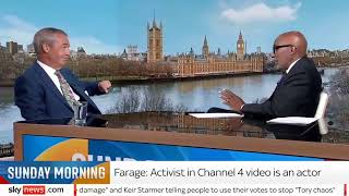 Farage says racist canvasser is an actor [upl. by Arev271]