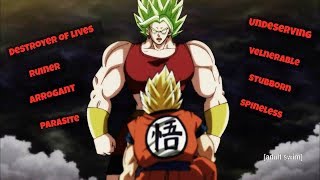 English Dub Kale throwing insults at Goku  Dragon Ball Super [upl. by Orvan716]