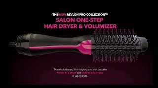 New Revlon Pro Collection™ Salon OneStep Hair Dryer and Volumiser [upl. by Daffodil873]