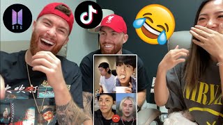 BTS TIKTOK COMPILATION REACTION MUST WATCH 😂😍😆 [upl. by Htaras]