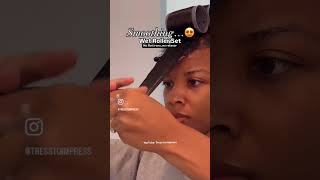 How to straighten natural hair without heat damage tresstoimpress rollerset wetrollerset [upl. by Wardle]