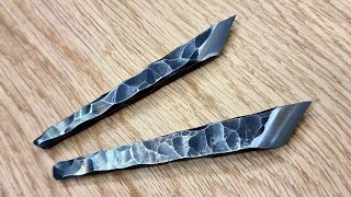 Mini Kiridashi Style Knife out of Scrap Steel bushcraft knife diy [upl. by Bealle799]