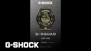 GSQUAD GBD800 product video Vertical ver  CASIO GSHOCK [upl. by Omoj]