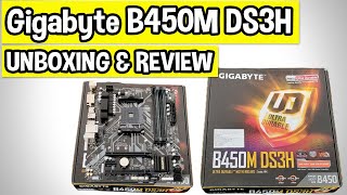 Gigabyte B450M DS3H Motherboard Unboxing amp Review Hindi [upl. by Iphlgenia]