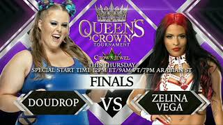 WWE Crown Jewel 2021 Queens Crown Final Doudrop Vs Zelina Vega [upl. by Hairu]