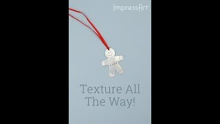 How to Make a Personalized Gingerbread Man Ornament HandStamped amp Textured [upl. by Longfellow379]