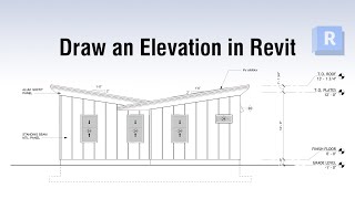 Draw an Elevation in Revit [upl. by Nnylidnarb]