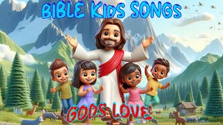 Bible Kids Songs Gods Love Upbeat Dance Christian Music [upl. by Ordisy943]