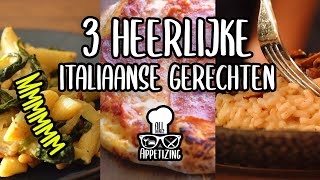 3 HEERLIJKE ITALIAANSE GERECHTEN  All Things Appetizing [upl. by Nedroj]