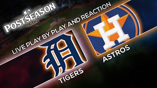 Tigers vs Astros MLB Wild Card Game 1 LIVE Play by Play amp Reaction [upl. by Fauch]