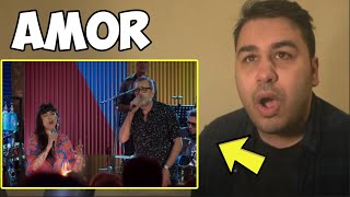 Los Auténticos Decadentes  Amor Ft Mon Laferte En Vivo REACTION [upl. by Iroj]