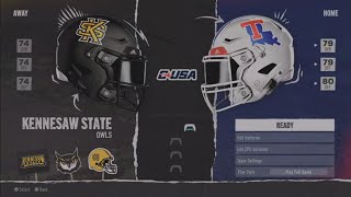 Kennesaw State V Louisiana Tech WEEK 14 YEAR 1 [upl. by Nerral236]