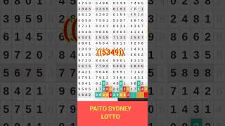 PREDIKSI PAITO SIDNEY LOTTO MINGGU 24 NOP 2024 SYDNEYHARIINIANGKAJITUPOLAPAITO [upl. by Neurath]