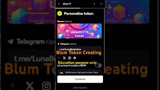 blum token create [upl. by Mccartan520]