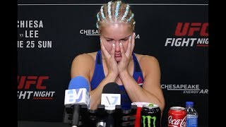 Felice Herrig struggles to hide emotion following big UFC Fight Night 112 win [upl. by Ignacio]