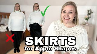 Dos amp Donts of SKIRTS for APPLE SHAPED BODIES  plus size outfit inspiration [upl. by Ulick]