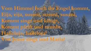 VOM HIMMEL HOCH IHR ENGEL KOMMT mit Lyrics  4bMusik [upl. by Ayotaj17]