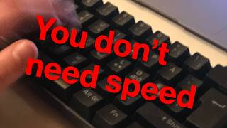 The thing nobody tells you about fast typing [upl. by Jaban302]