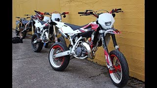 Husqvarna smcr144 vs Ktm Exc 150 Dragrace [upl. by Cyndia]