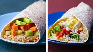 10 Healthy Wrap Recipes For Weight loss [upl. by Nanreit610]