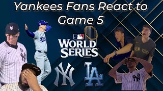 Yankees Fans React to Game 5 of the World Series  5th Inning Collapse [upl. by Kroy490]