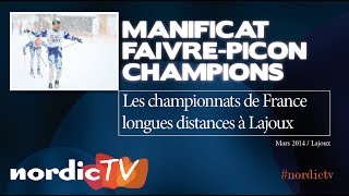 Maurice Manificat et Anouk FaivrePicon champions de France Nordic TV [upl. by Pelagia]