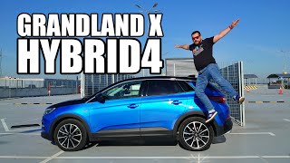 Opel Grandland X Hybrid4  300 hp AWD PHEV SUV ENG  Test Drive and Review [upl. by Alaaj]