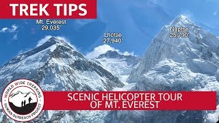 Helicopter Tour of Mt Everest  Stunning Views of Himalayas in Nepal  Trek Tips [upl. by Stauder530]