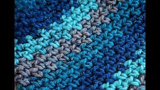 Crochet Linen MossGranite Stitch Tutorial [upl. by Charlene]