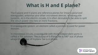 Wireless Network E plane amp H plane [upl. by Fotina]